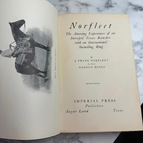 Norfleet The Manhunter's Own True Story 1927 J Frank Norfleet Signed Vintage HC - Picture 5 of 10